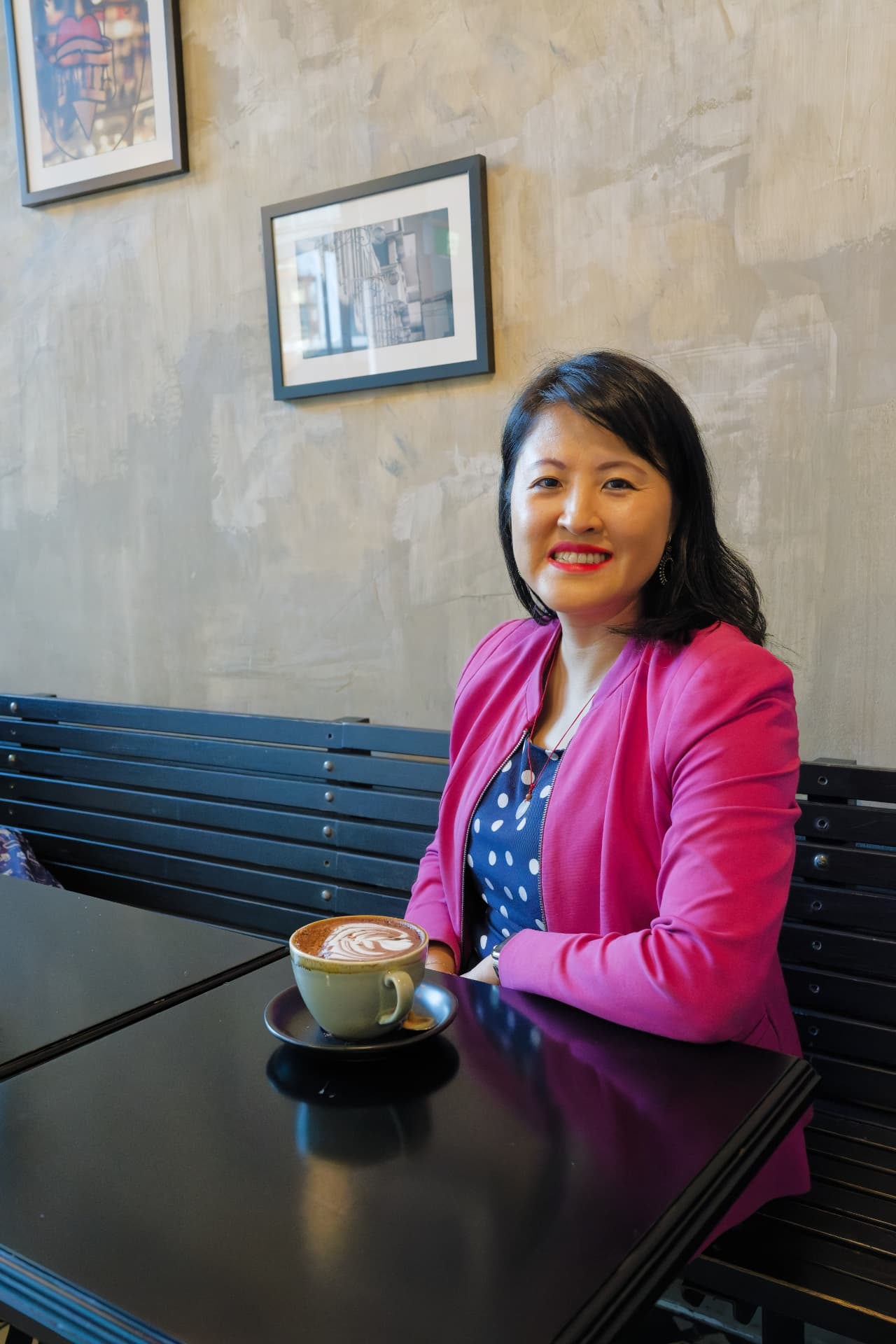 Lucy Lin, founder of Forestlyn, in conversation over coffee